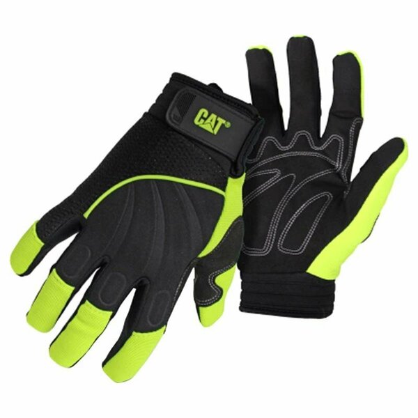 Caterpillar Men's Outdoor Utility Gloves High-Vis Green L 1 pair CAT012224L